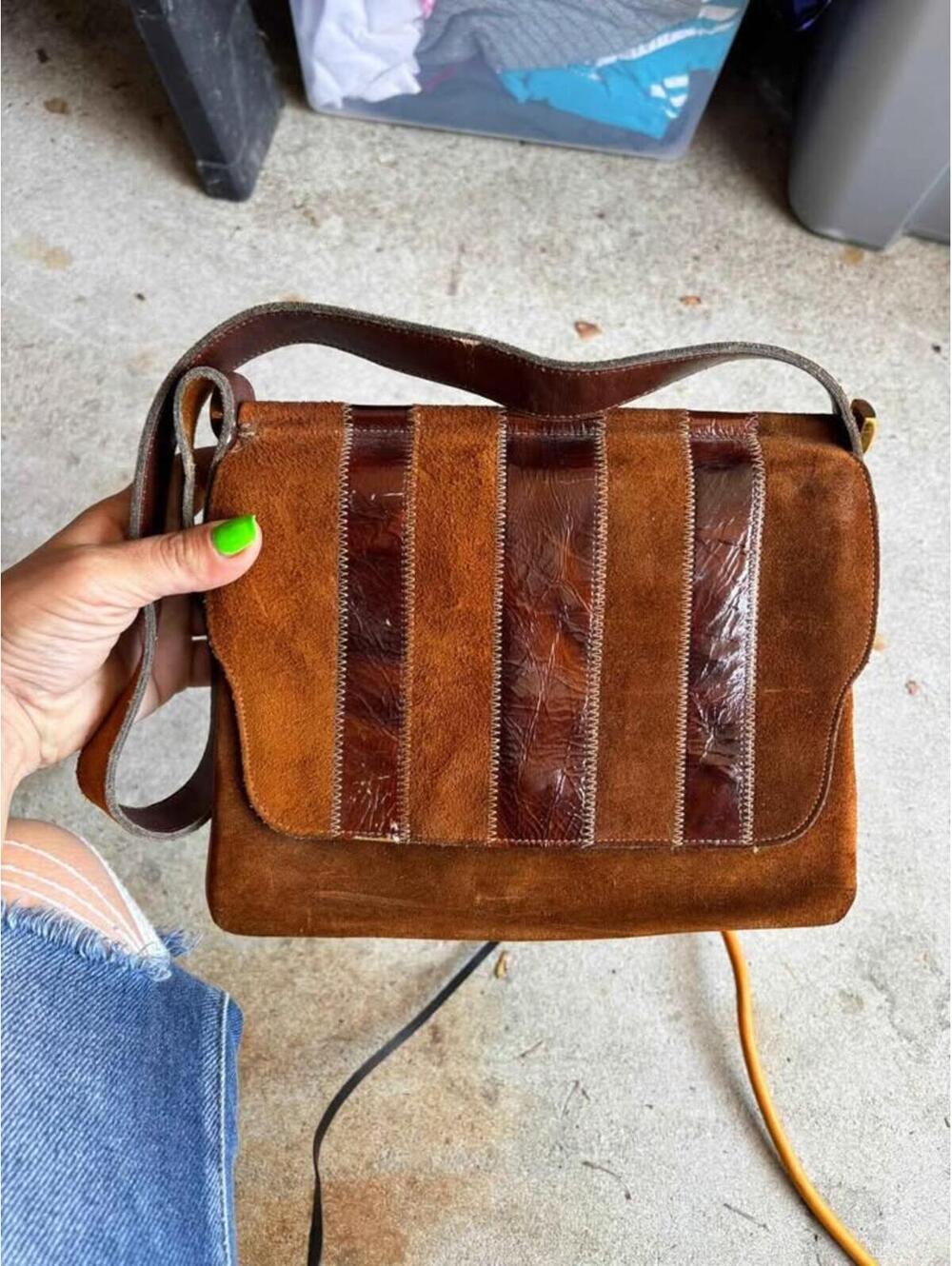 Vintage 1970's leather purse